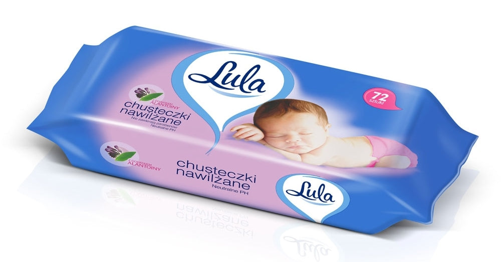 Lula Kids Wet Wipes with Allantoin, 72 pcs