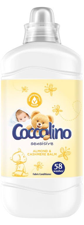 Coccolino Sensitive Almond & Cashmere Balm Fabric Softener, 1450 mL