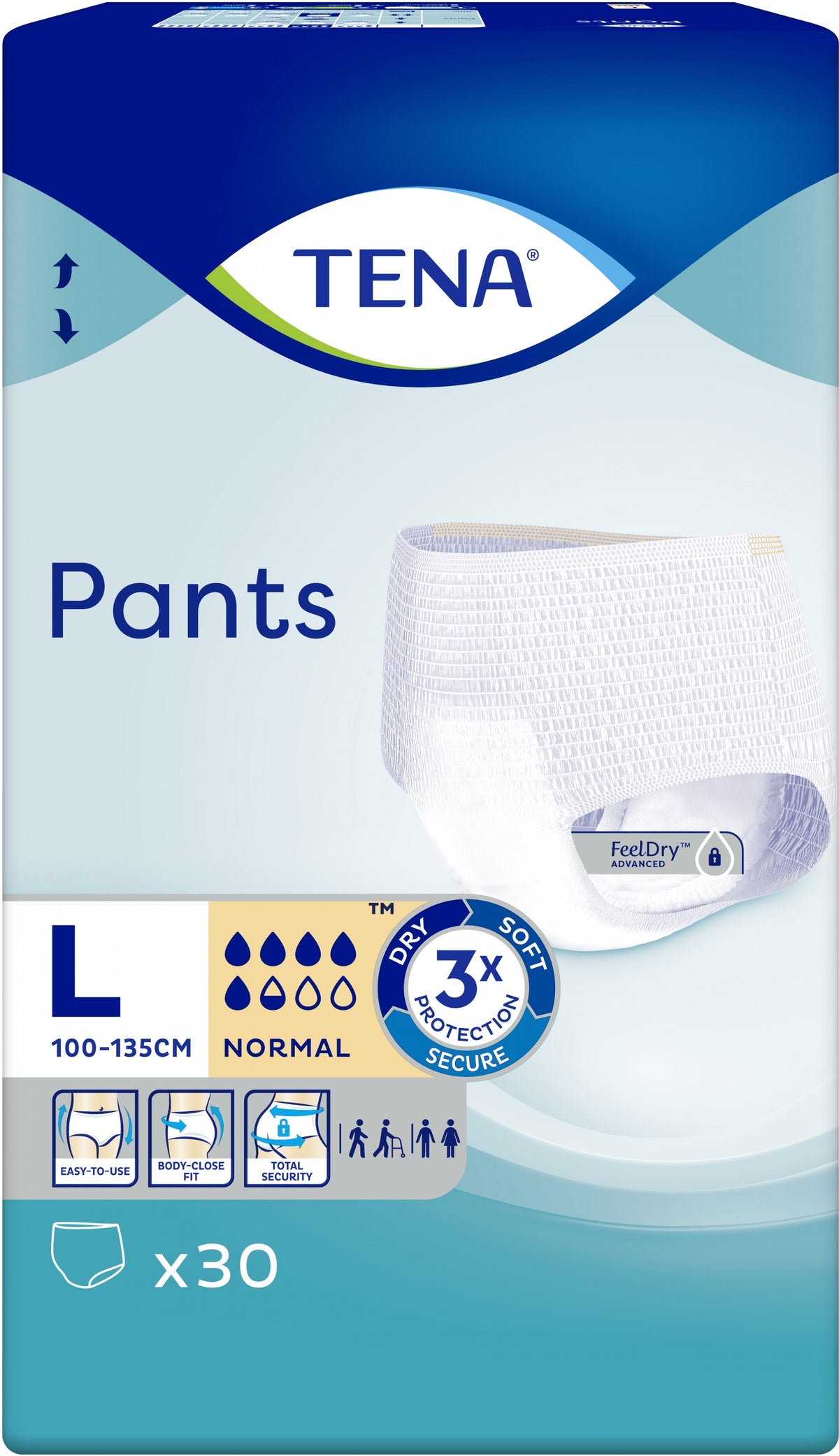 Tena Pants Normal Large Adult Pull-Up Incontinence Pants, 30 pcs, 100-135 cm - Image 3