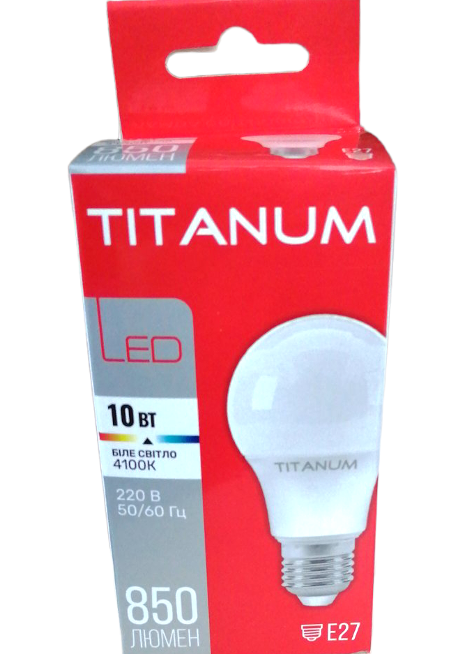 Titanum TLA6010274 E27 LED Light Bulb, 10 W, 4100 K, White Light - Image 2