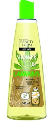 Beautyderm Cannabis Foaming Shower Oil, 300 mL