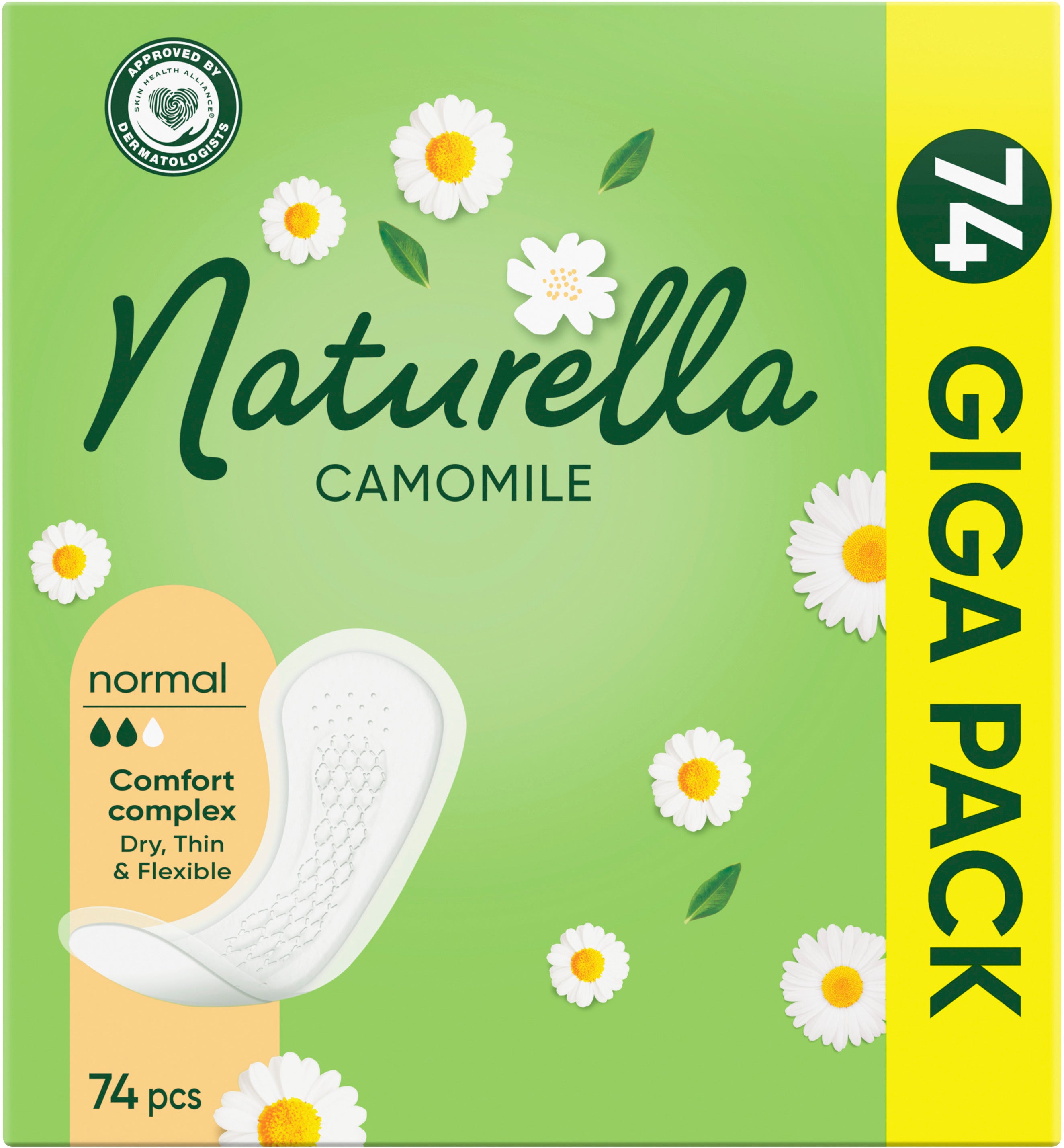 Naturella Pantyliners Camomile Normal 74 pcs