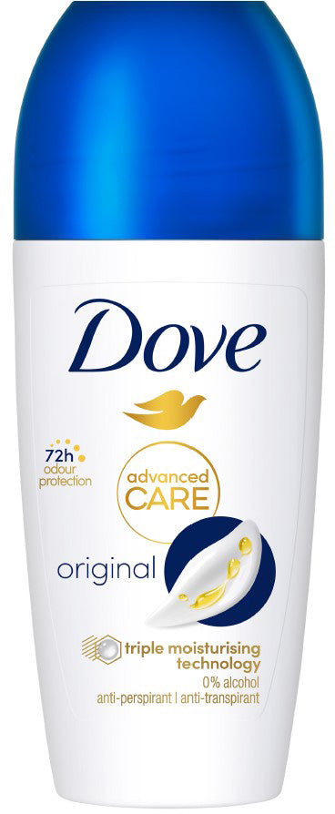 Dove Advanced Care Original Women's Roll-On Antiperspirant, 50 mL