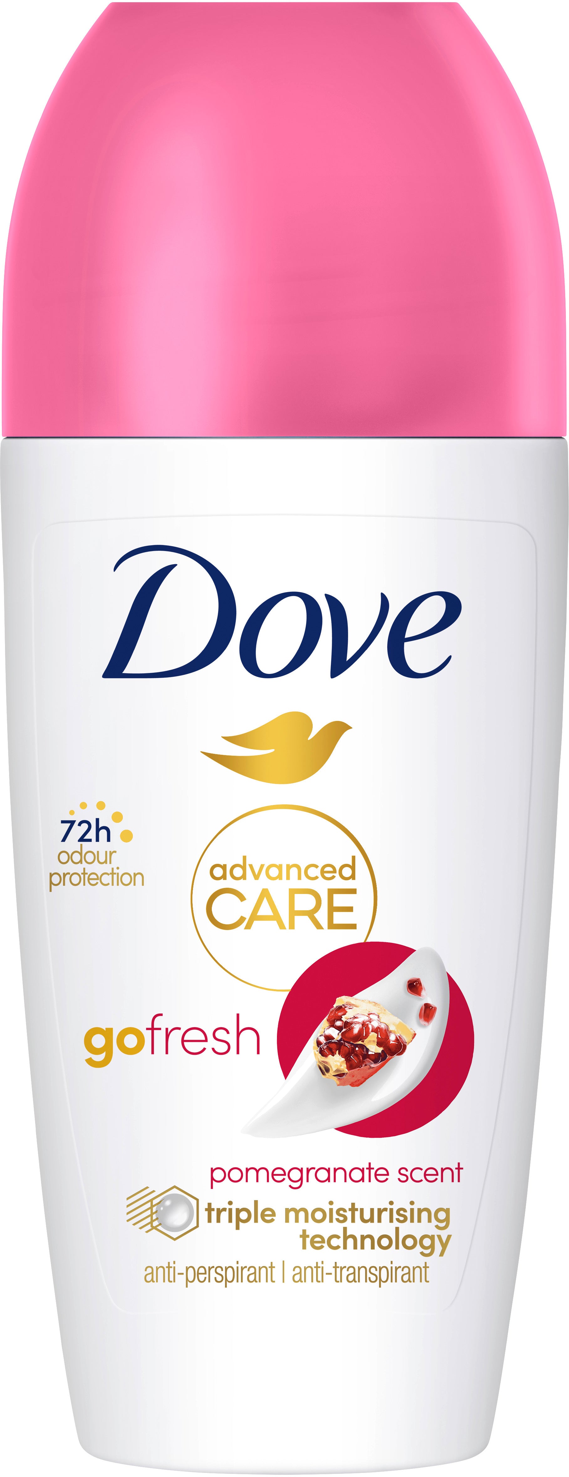 Dove Go Fresh Pomegranate Women's Roll-On Antiperspirant, 50 mL