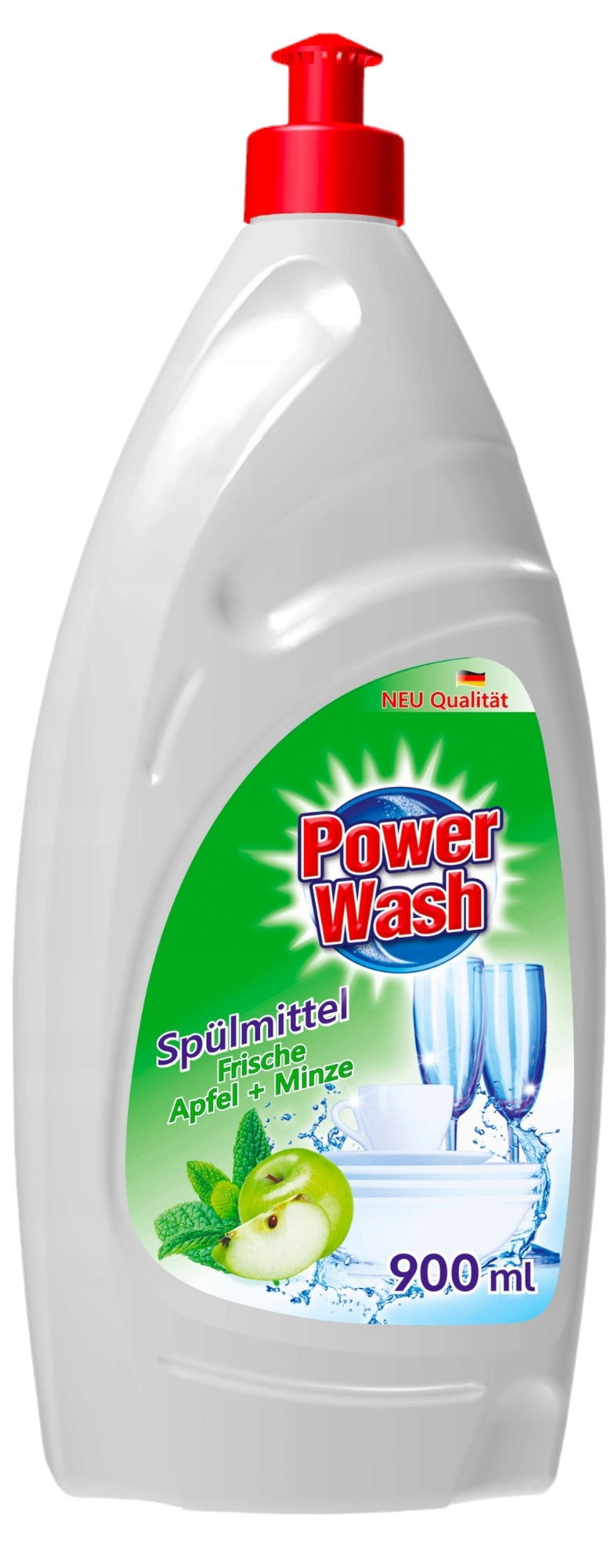 Power Wash Apple & Mint Dishwashing Liquid, 800 mL