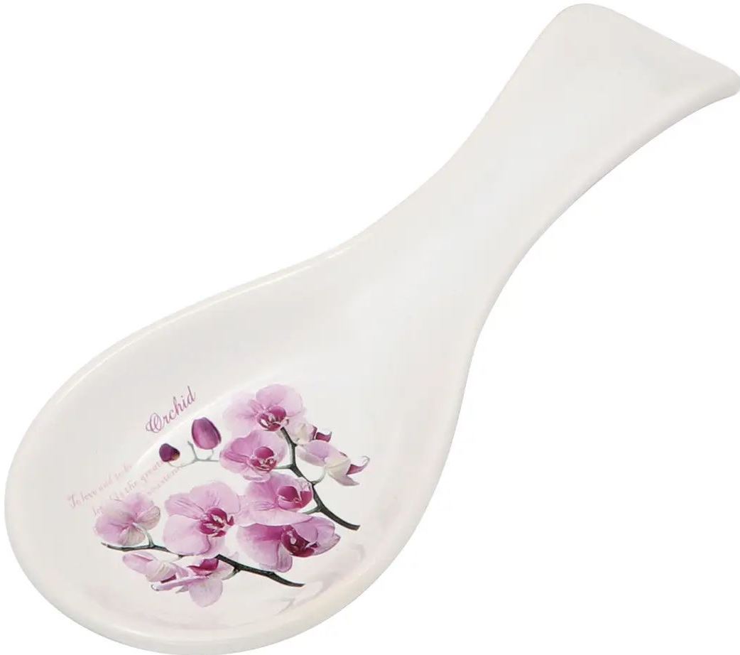 Interos ZF1122-OR Pink Orchid Spoon Rest