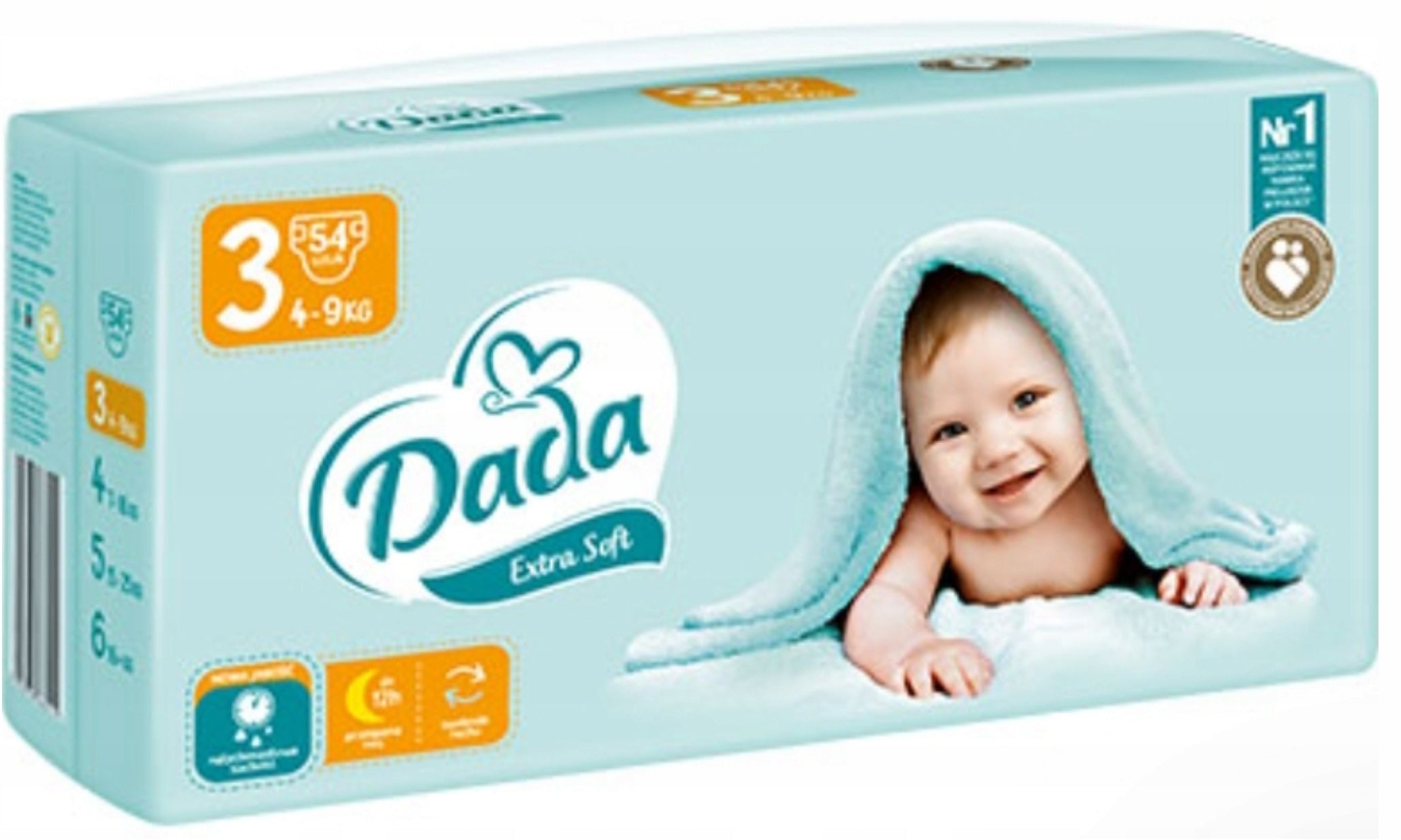 Dada Extra Soft Size 3 Baby Diapers, 4-9 kg, 54 pcs
