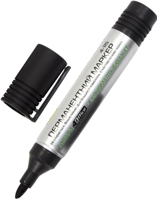 4Office 4 Office 4-115 Waterproof Black 1-3 mm Permanent Marker