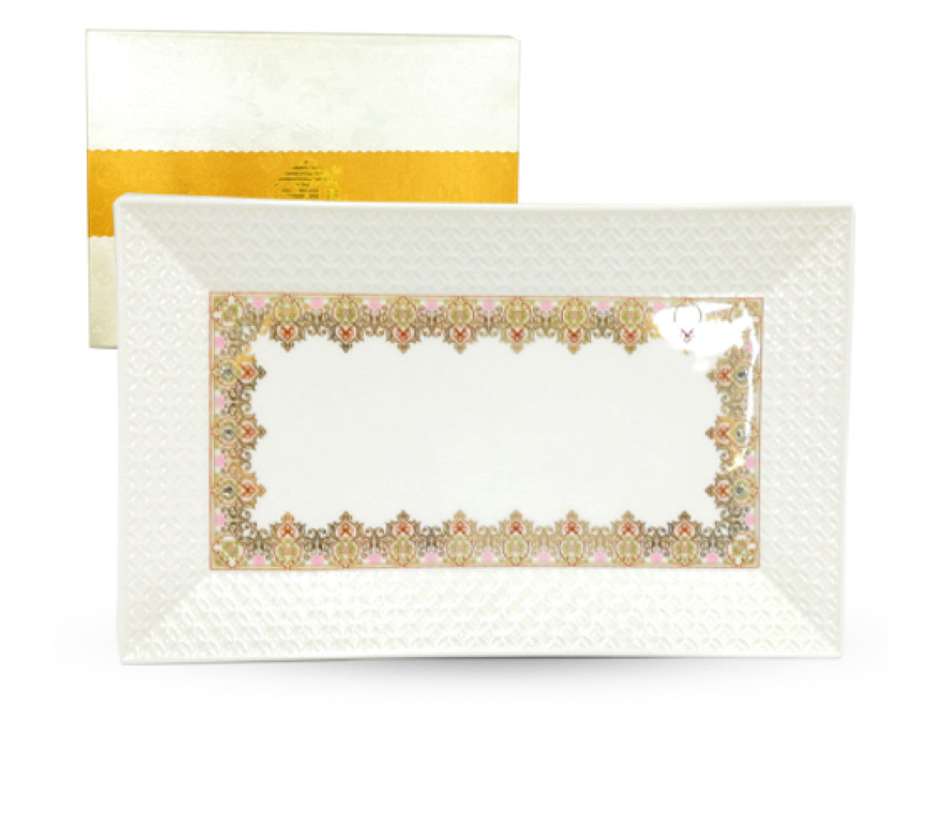 S&T 9709-5 Angelica Rectangular Porcelain Serving Dish, 25.7 x 15.2 cm - Image 2