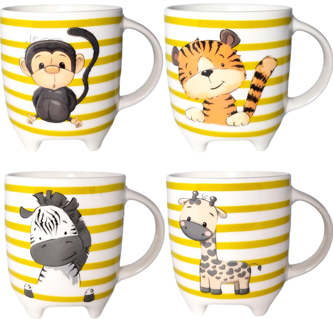 S&T 4160-81 Animals Ceramic Mug, 360 mL