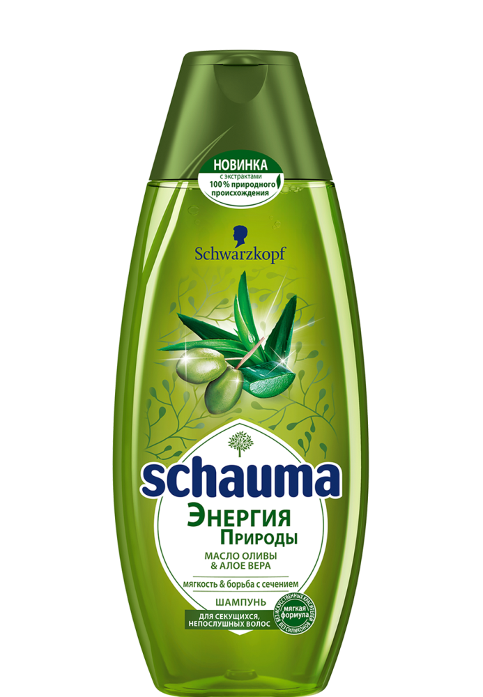 Schauma Nature Moments Mediterranean Olive & Aloe Shampoo, 400 mL