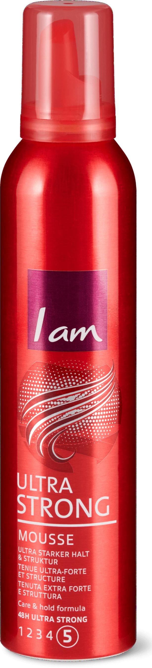 I am Ultra Strong 5 Hair Mousse, 250 mL