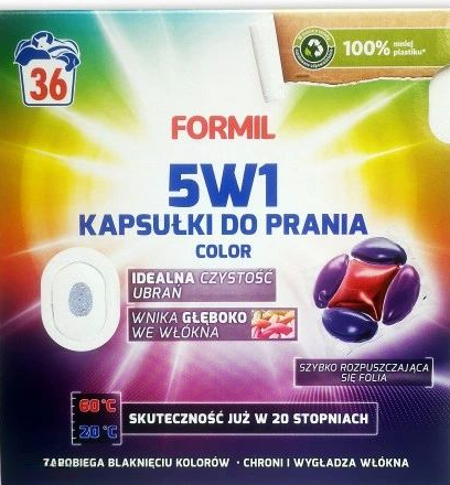 Formil Color 5-in-1 Laundry Detergent Pods, 36 pcs (Price per 1 pc)