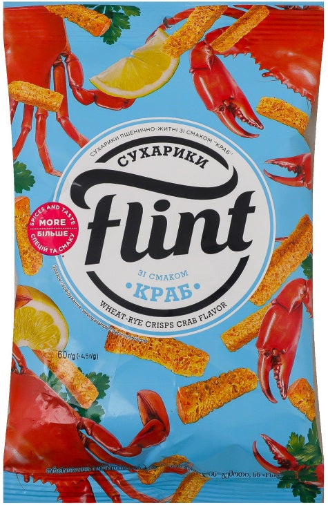 Flint Crab-Flavored Wheat-Rye Croutons, 60 g