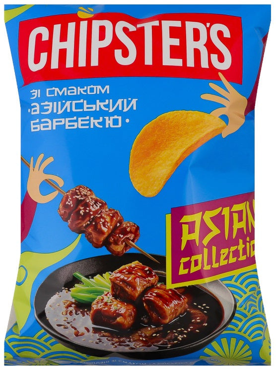 Chipster's Asian BBQ-Flavored Chips, 100 g