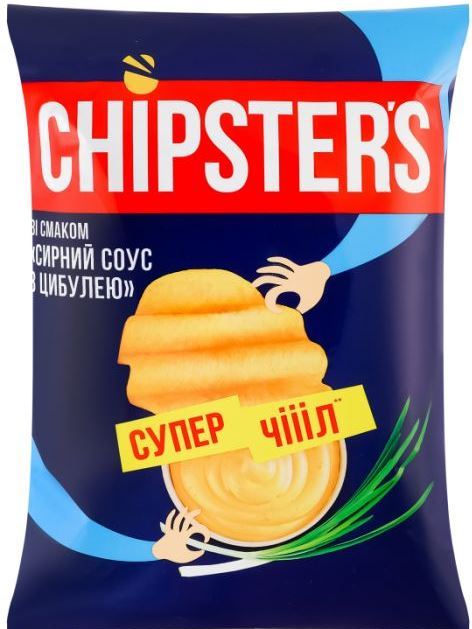 Chipster's Cheese Sauce & Onion-Flavored Chips, 95 g