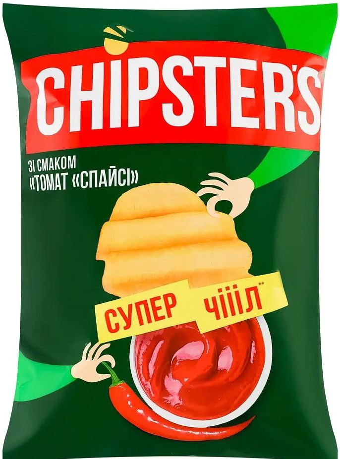 Chipster's Spicy Tomato-Flavored Chips, 95 g