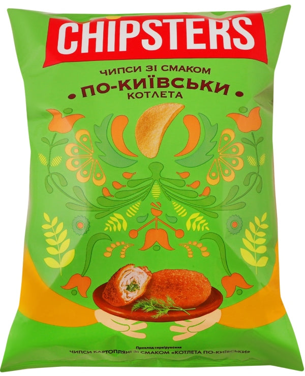 Chipster's Chicken Kyiv-Flavored Chips, 100 g