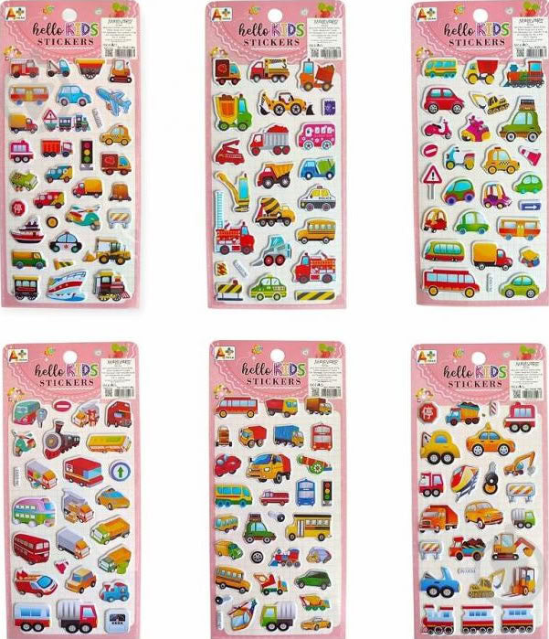 Malevaro 762817 ML Hello Kids Mashynky Stickers