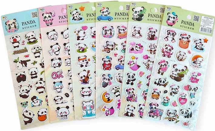 Malevaro 762855 ML Panda Stickers