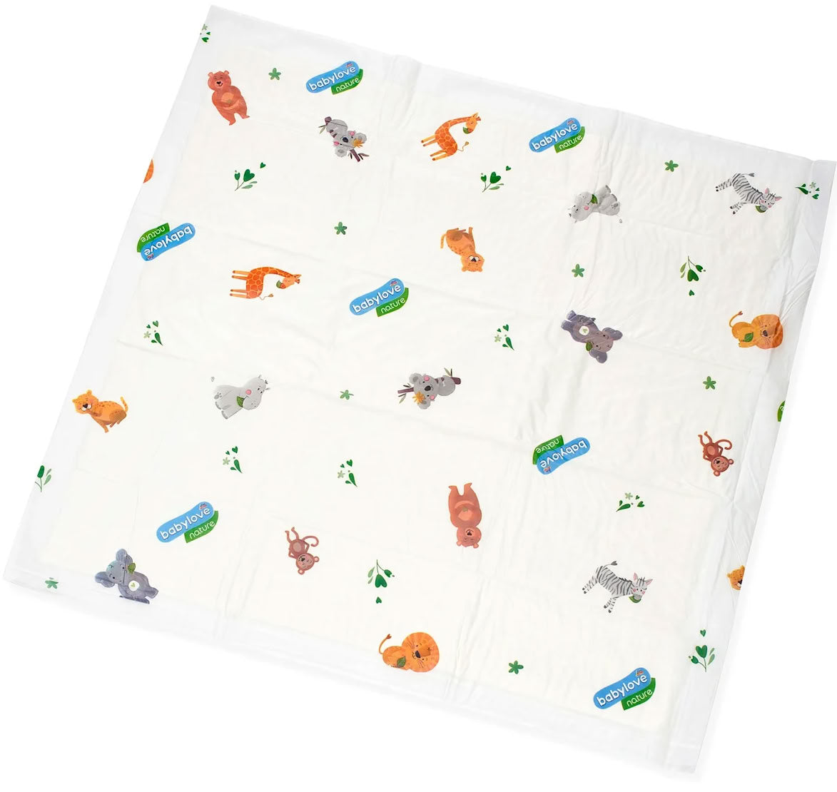 Babylove Nature Eco Baby Changing Pads, 60 x 60 cm, 10 pcs - Image 3