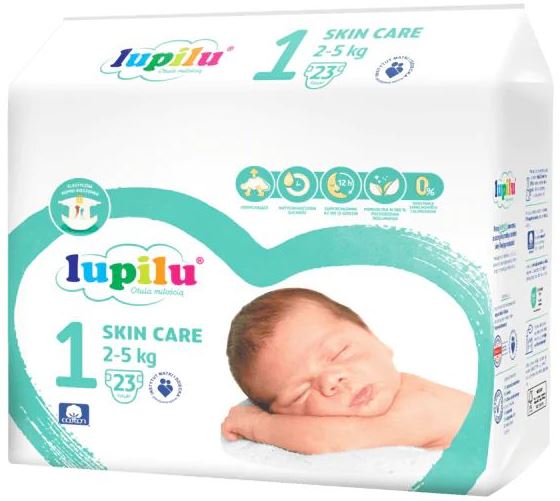 Lupilu Skin Care Newborn 1 (2-) Baby Diapers, 23 pcs, 5 kg