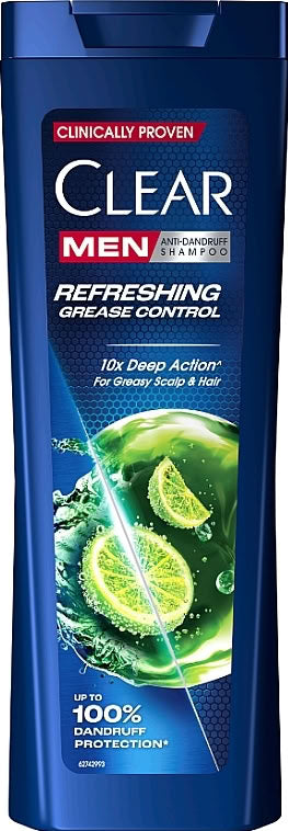 Clear Men Oily Scalp Balance Anti-Dandruff Shampoo, 360 mL