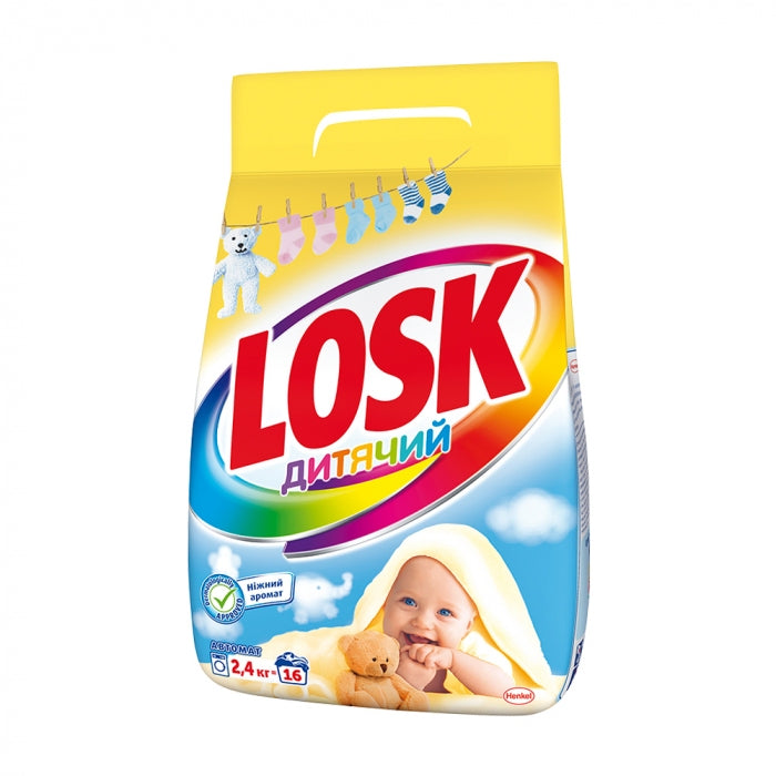 Losk Baby Automatic Laundry Detergent Powder, 2.4 kg