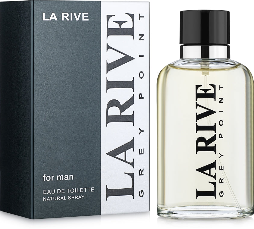 La Rive Grey Point Men's Eau de Toilette, 90 mL