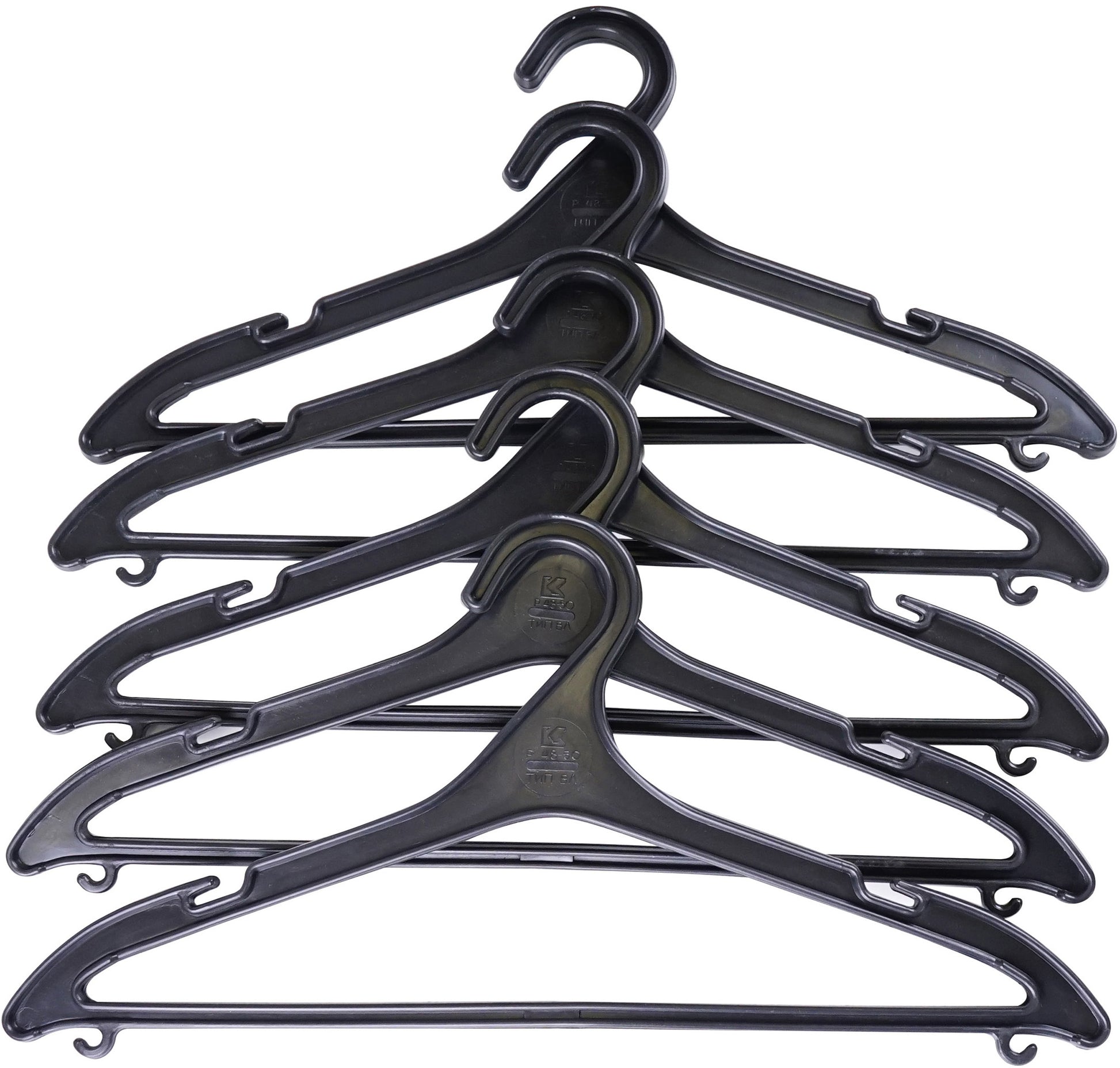 Eco Fabric VL-50 S Plastic Clothes Hanger Set, Size 48-50, 5 pcs