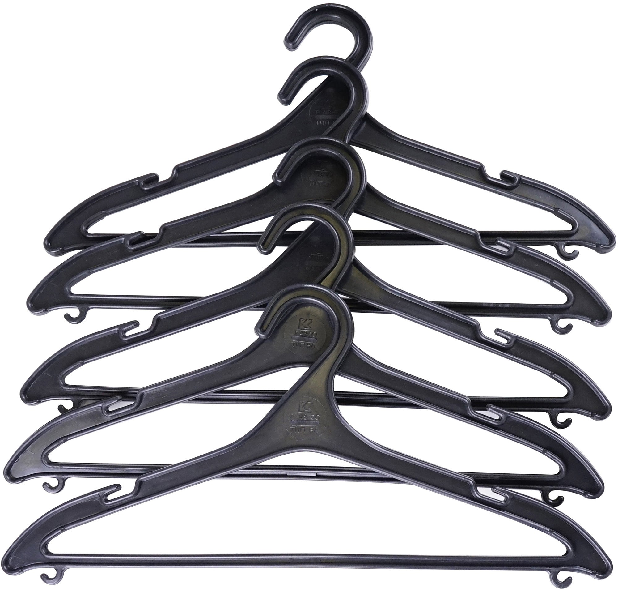 Eco Fabric VL-50 S Plastic Clothes Hanger Set, Size 48-50, 5 pcs