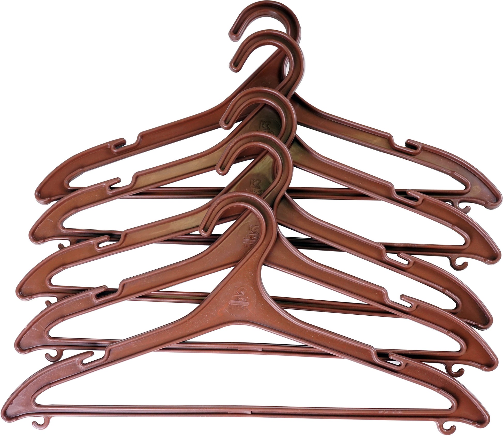 Eco Fabric VL-50 S Plastic Clothes Hanger Set, Size 48-50, 5 pcs - Image 3