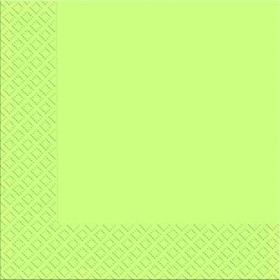 Margo Lime Green 3-Ply Table Napkins, 33 x 33 cm, 20 pcs