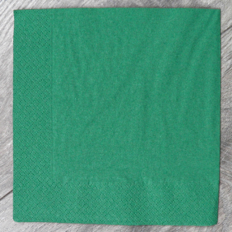 Margo Dark Green 3-Ply Table Napkins, 33 x 33 cm, 20 pcs - Image 2