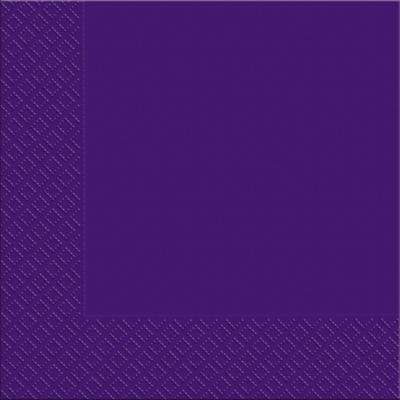 Margo Dark Purple 3-Ply Table Napkins, 33 x 33 cm, 20 pcs