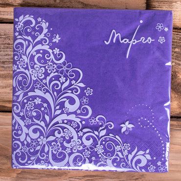 Margo Dark Purple 3-Ply Table Napkins, 33 x 33 cm, 20 pcs - Image 2