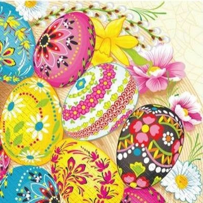 Margo Assorted Easter 3-Ply Napkins, 33 x 33 cm, 18 pcs - Image 3