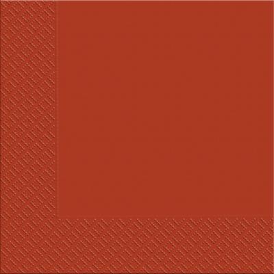 Margo Terracotta 3-Ply Table Napkins, 33 x 33 cm, 18 pcs