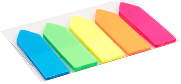 Axent D2450-02 Neon Page Markers, 5 Colors - Image 2