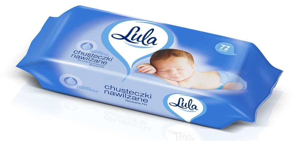 Lula Kids Wet Wipes with Panthenol, 72 pcs