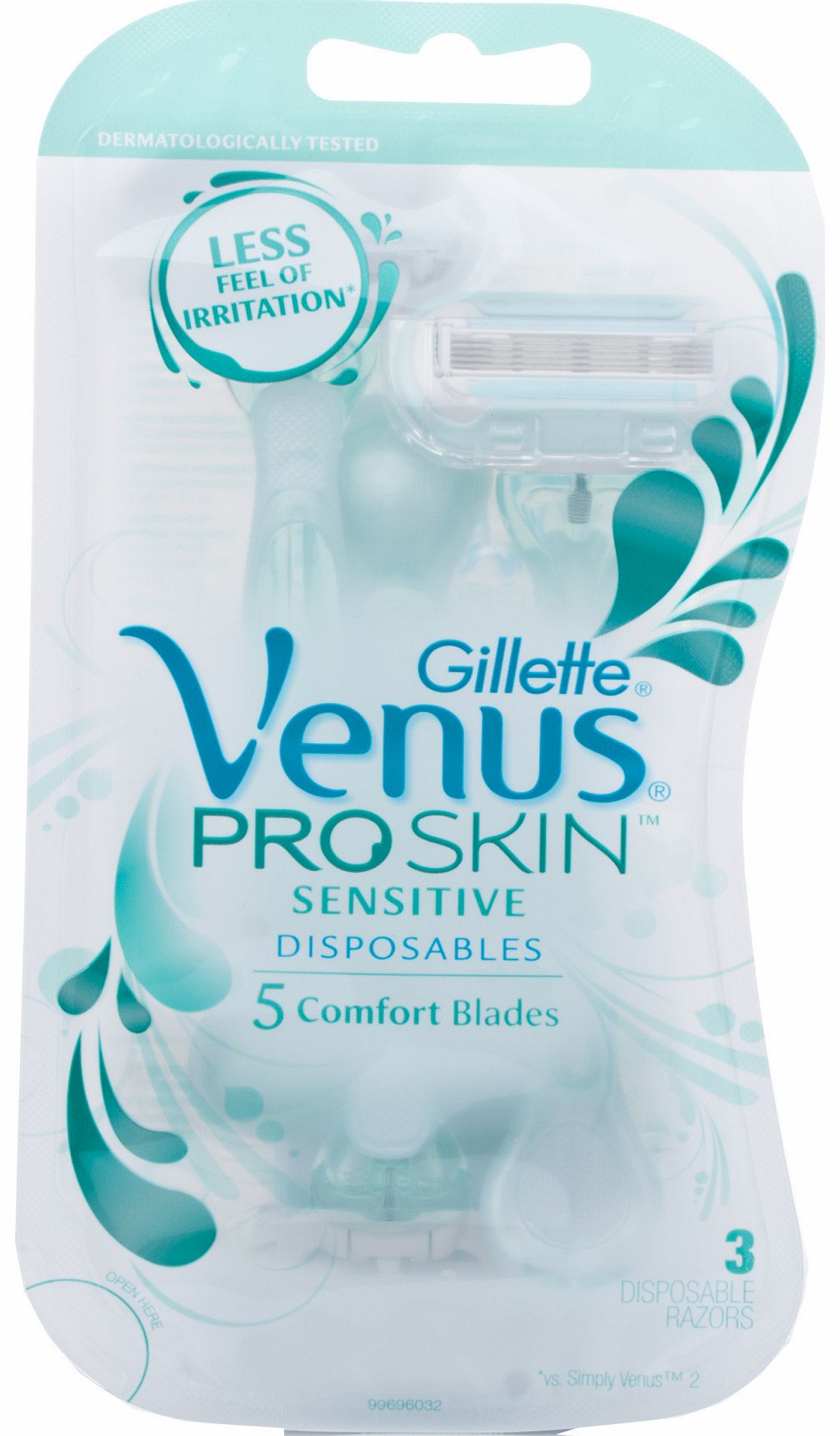 Gillette Venus ProSkin Sensitive Razor with 1 Replacement Cartridge