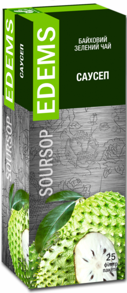 Edems Soursop Green Tea, 25 Tea Bags, 37.5 g