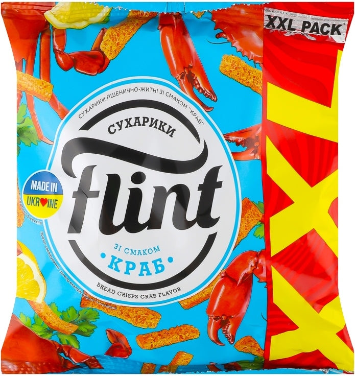 Flint Crab-Flavored Wheat & Rye Croutons, 140 g