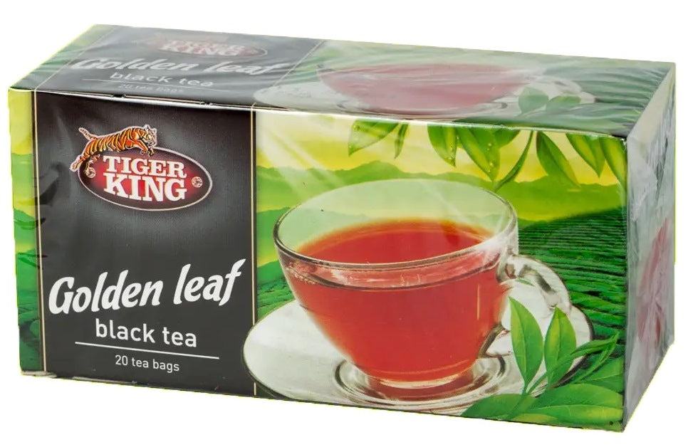 Tiger King Golden Leaf Black Tea Bags, 20 pcs