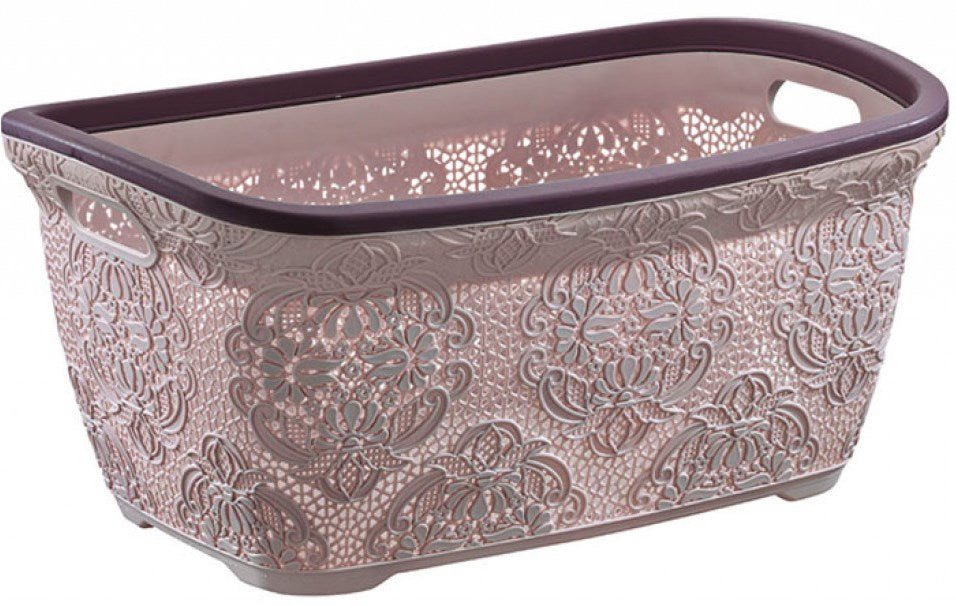 Lace 2130 04 Laundry Basket, Assorted Colors, 51.5 x 35.5 x 25.5 cm, 30 L