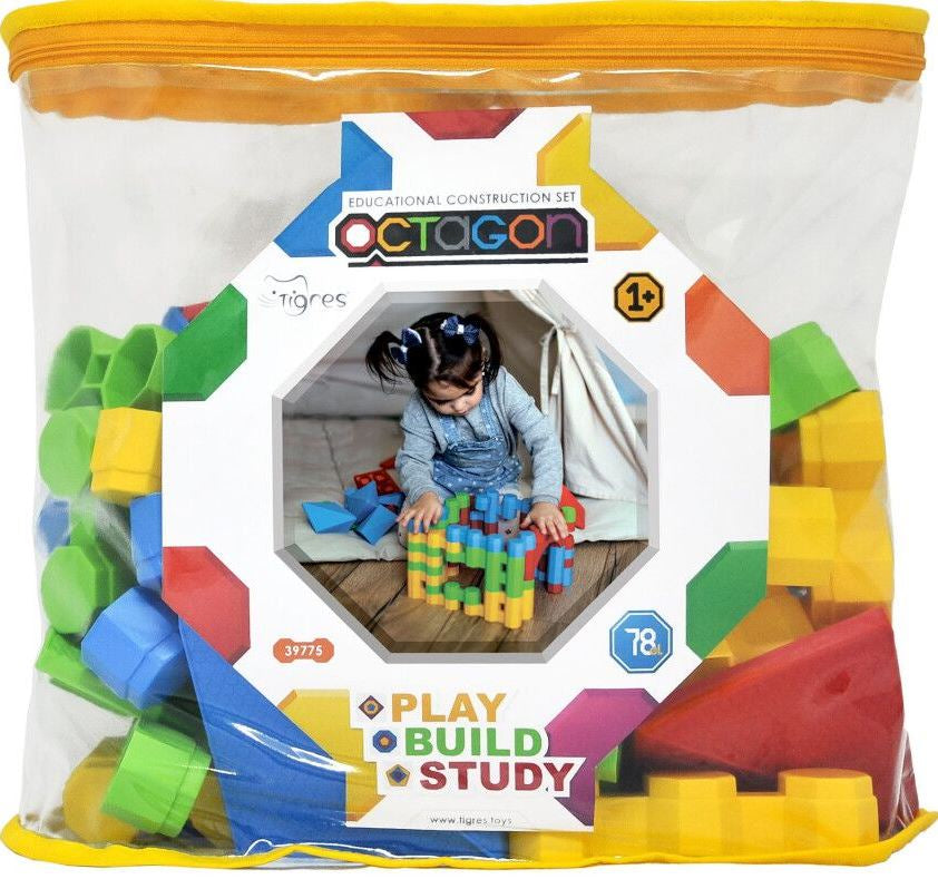 Tigres Octagon 39775 Building Set in Bag, 78 pcs