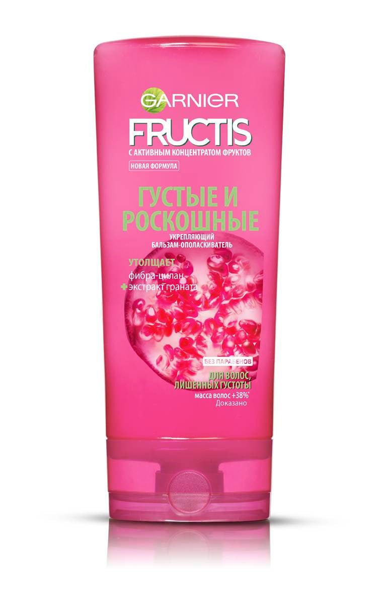Garnier Fructis Thick & Luxurious Shampoo for Hair Lacking Density, 250 mL