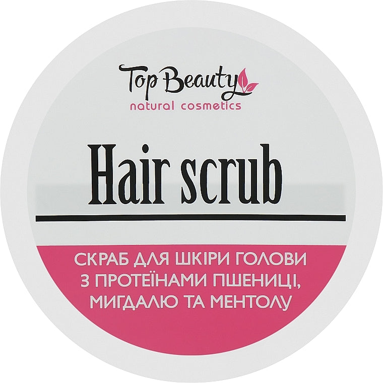 Top Beauty Wheat Protein, Almond & Menthol Scalp Scrub, 250 mL