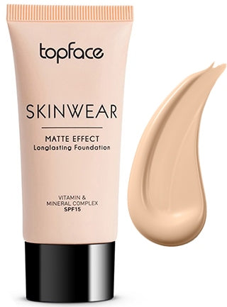 TopFace Skinwear Matte Effect Long-Lasting Foundation 001 Ivory, 30 mL