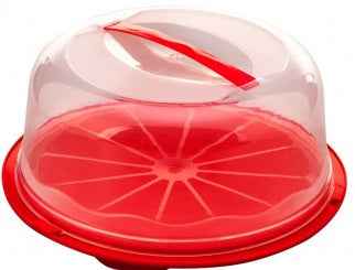 R Plastik Plastic Cake Carrier with Lid - Image 2